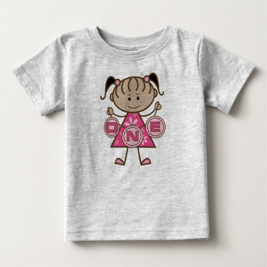 T-shirts et cadeaux pour la petite fille 1er anniv (Devant)