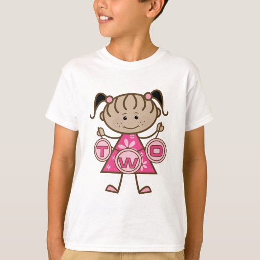 T-shirts et cadeaux pour la petite fille 2e annive (Devant)