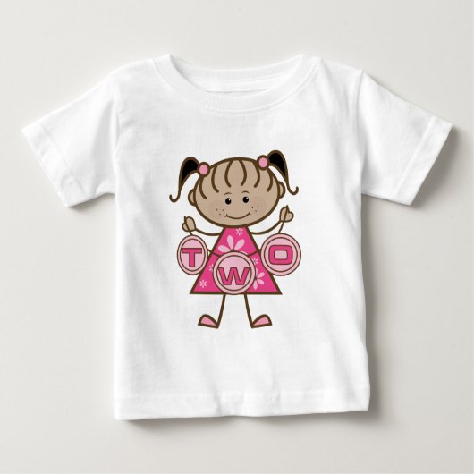 T-shirts et cadeaux pour la petite fille 2e annive (Devant)