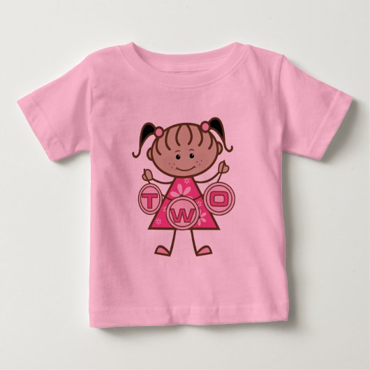T-shirts et cadeaux pour la petite fille 2e annive (Devant)