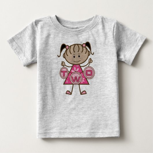 T-shirts et cadeaux pour la petite fille 2e annive (Devant)