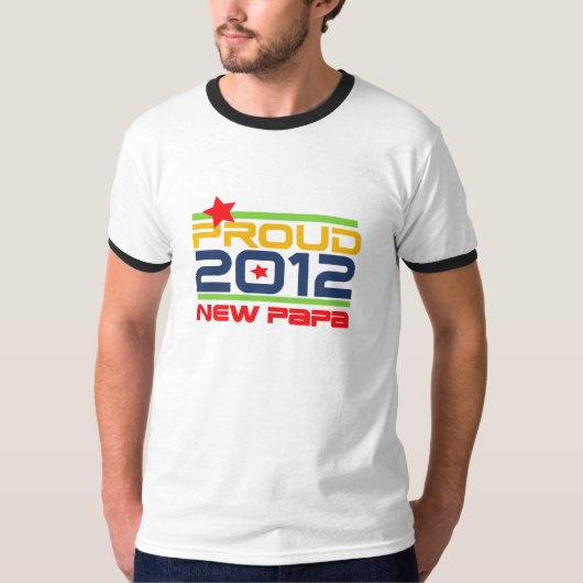T-shirts et cadeaux Proud New Papa 2012 (Devant)