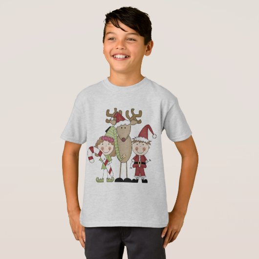 T-shirts et cadeaux Reindeer et Elves (Devant entier)