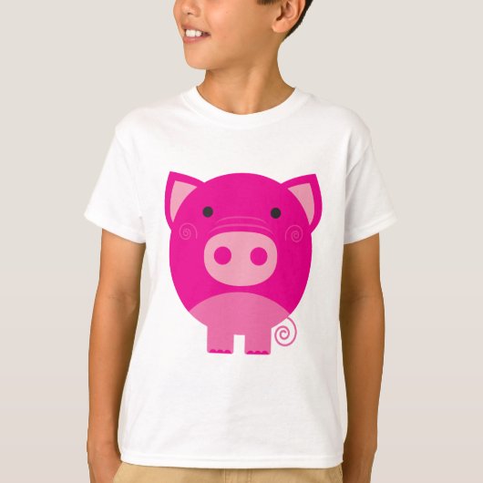 T-shirts et cadeaux roses de porc (Devant)