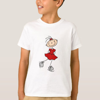 T-shirts et cadeaux rouges de patineur artistique