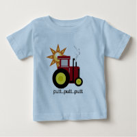T-shirts et cadeaux rouges de tracteur de ferme
