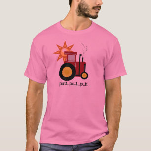 T-shirts et cadeaux rouges de tracteur de ferme