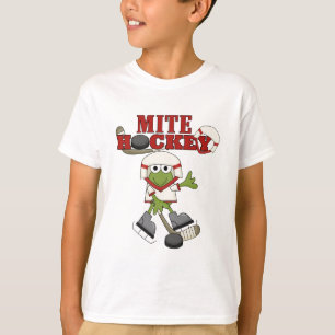 T-shirts et cadeaux rouges d'hockey d'acarides