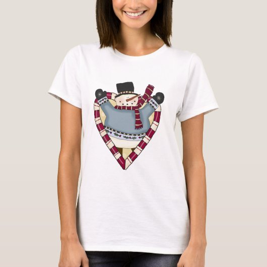 T-shirts et cadeaux Snowman Love (Devant)