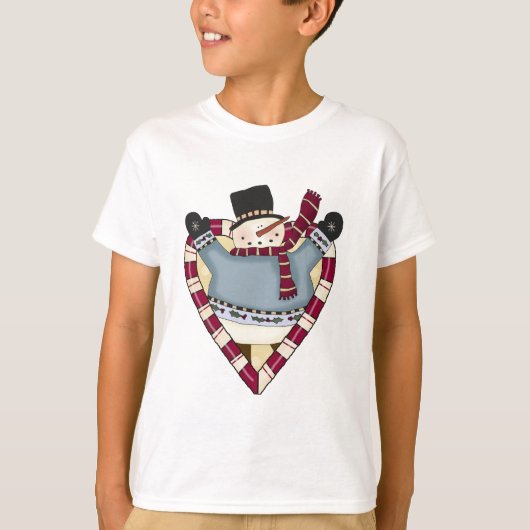 T-shirts et cadeaux Snowman Love (Devant)