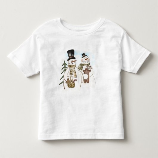 T-shirts et cadeaux Snowmen en pain d'épice (Devant)