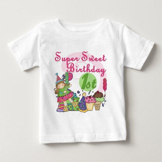 T-shirts et cadeaux Super Sweet 1er anniversaire (Devant)