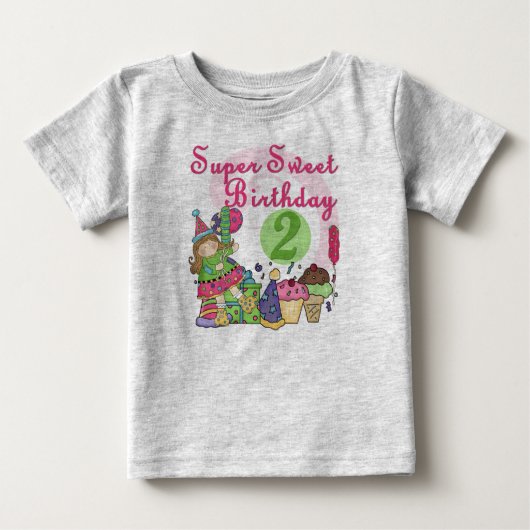 T-shirts et cadeaux Super Sweet 2e anniversaire (Devant)