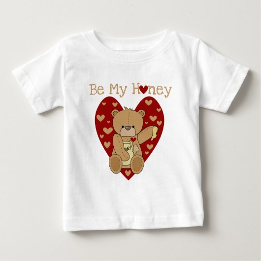 T-shirts et cadeaux Valentine Be My Honey (Devant)