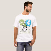 T-shirts et cadeaux Zebra 4e anniversaire (Devant entier)