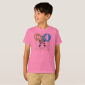 T-shirts et cadeaux Zebra 4e anniversaire (Devant entier)