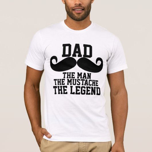 T-shirts et chemises de papa de moustache (Devant)