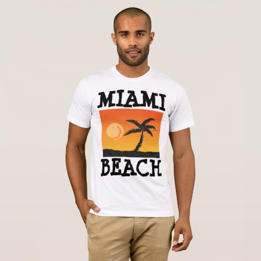 T-shirts et débardeurs MIAMI BEACH FLORIDA (Devant entier)