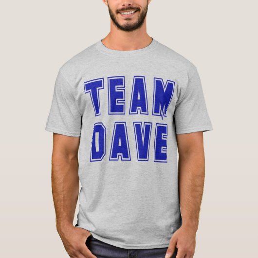 T-shirts et produits de Dave d'équipe (Devant)