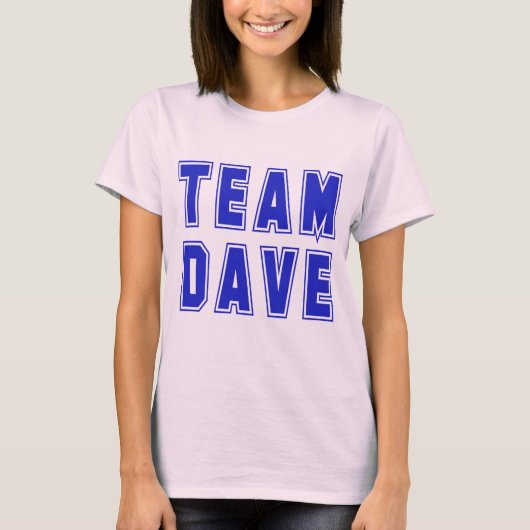 T-shirts et produits de Dave d'équipe (Devant)