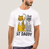 T-shirts et sweatshirts CAT DAD DADDY (Devant)