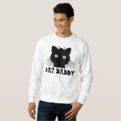 T-shirts et sweatshirts de papa de PAPA de CAT, (Devant entier)
