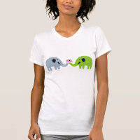 T-shirts famille Eléphant mignonne
