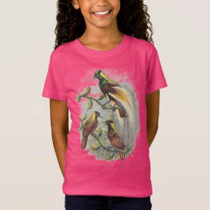 T-shirts filles aux oiseaux mignons