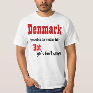 T-shirts filles chaudes du Danemark