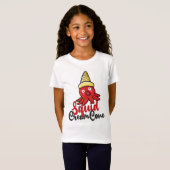 T-Shirts Filles De Crème De Calmar Drôle (Devant entier)