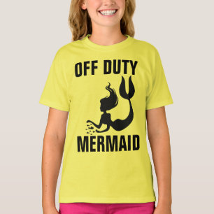 T-shirts Filles FEMMES DE MERMAID HORS SERVICE