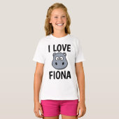 T-shirts FIONA HIPPO, J'AIME LES Tee - shirts FION (Devant entier)