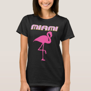 T-shirts flamands roses Sparkly MIAMI Florida