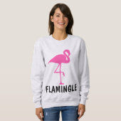 T-shirts FLAMINGLE FLAMANT ROSE (Devant entier)