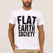 T-shirts FLAT EARTH SOCIETY (Devant)