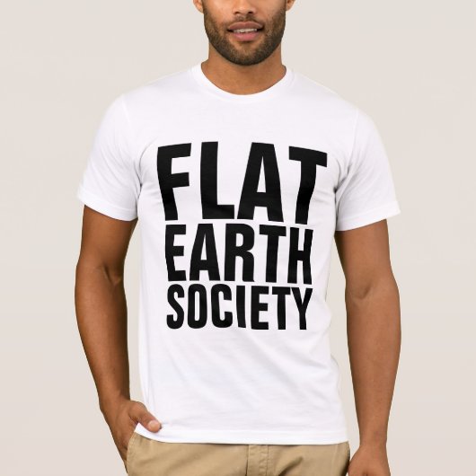 T-shirts FLAT EARTH SOCIETY (Devant)