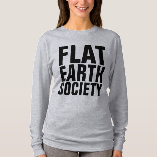 T-shirts FLAT EARTH SOCIETY (Devant)