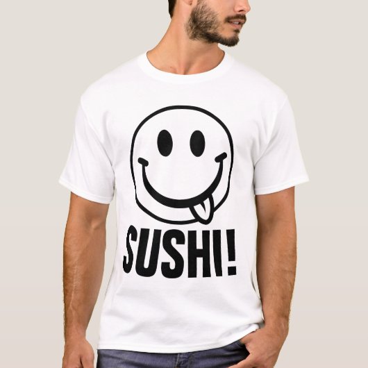 T-shirts FUNNY POUR HOMMES, SUSHI ! (Devant)