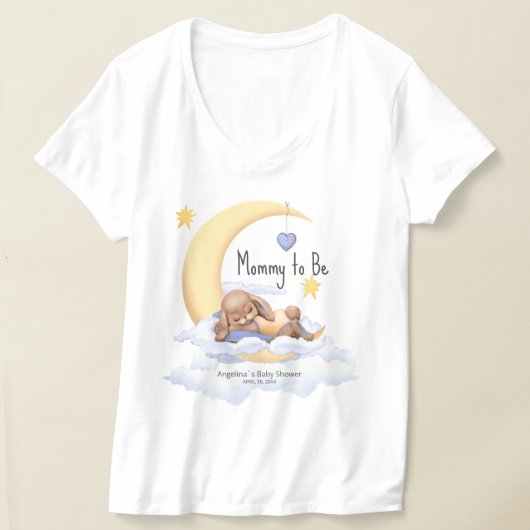 T-shirts "Future Maman" pour Baby Shower (Poser)