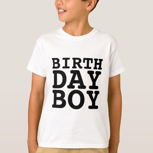 T-shirts GARÇON D'ANNIVERSAIRE (Devant)
