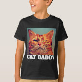 T-shirts GARÇONS CAT DADDY PÈRE (Devant)