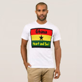 t-shirts ghana-heart et soul (Devant entier)