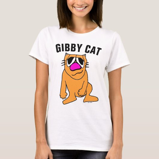 T-shirts GIBBY CAT Funny pour enfants (Devant)