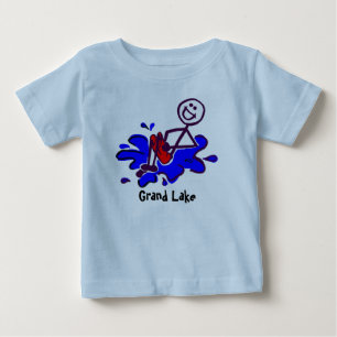 T-shirts grand de lac pour des enfants en bas âge
