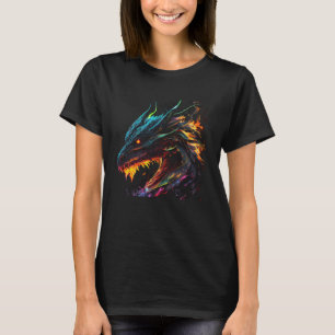 T-shirts graphiques de dragon de feu pour hommes e