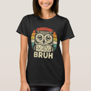 T-shirts graphiques drôles Hibou Bruh pour garçons