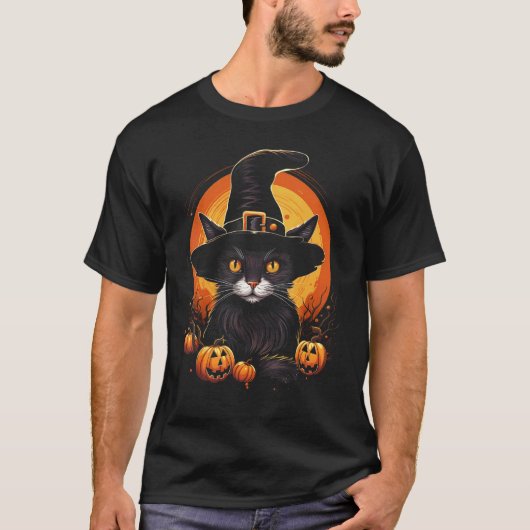 T-shirts graphiques Halloween pour hommes avec cha (Devant)