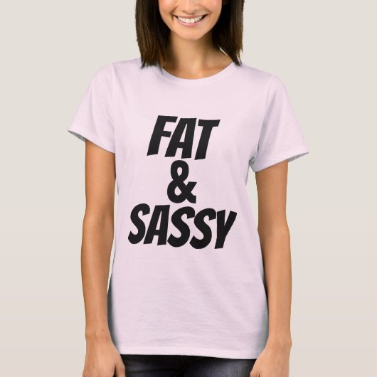 T-shirts GRAS ET SASSY, plus taille (Devant)