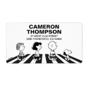 T - shirts | Groep Walk | Jouw namen toevoegen Etiket (Voorkant)