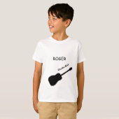 T-shirts Guitar Kid Custom Name (Devant entier)